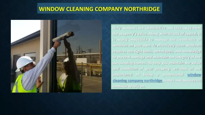 window cleaning company northridge