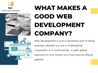 What Makes a Good Web Development Company?