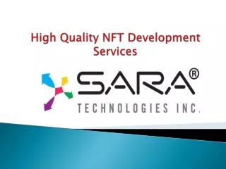 High Quality NFT Development Services