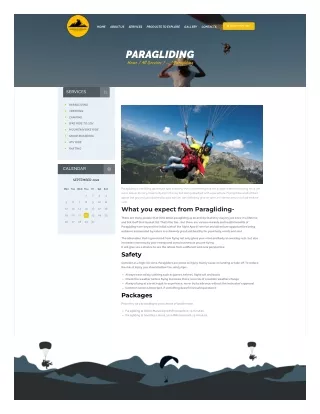 Paragliding services in Manali, Himachal Pradesh