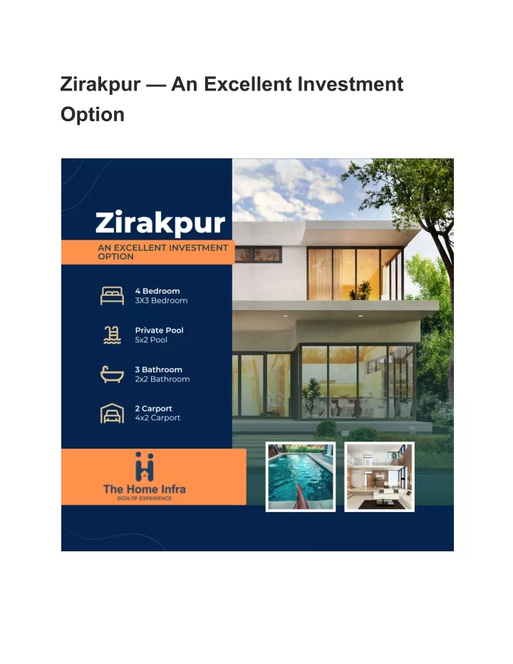 zirakpur an excellent investment option