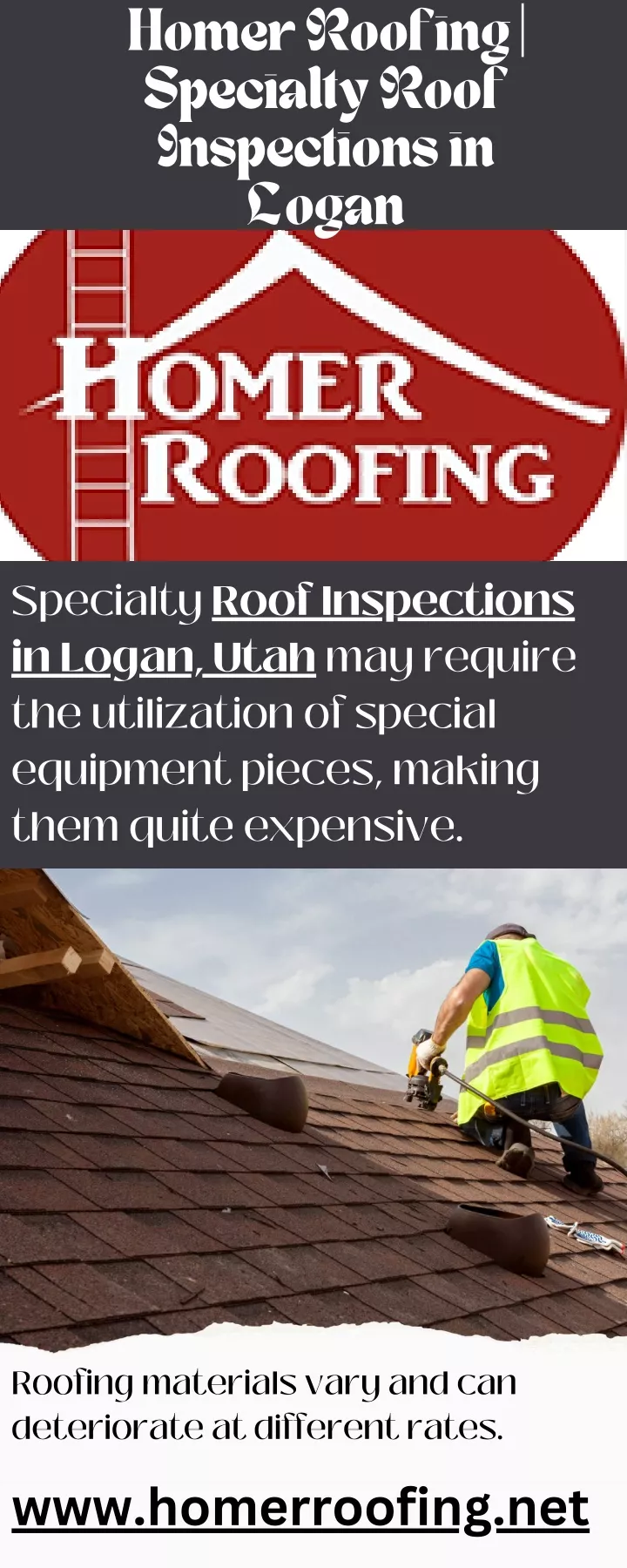 homer roofing specialty roof inspections in logan