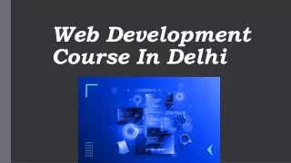 Web Development Course In Delhi