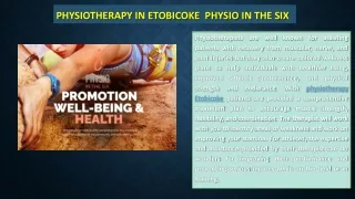 Physiotherapy in Etobicoke  Physio in the Six