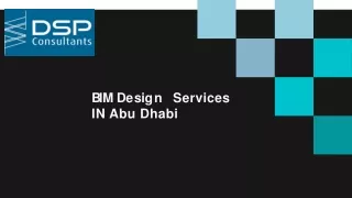 BIM Design Services Abu Dhabi