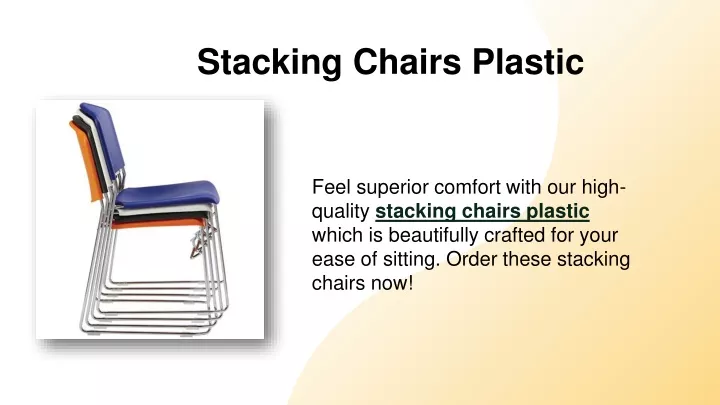 stacking chairs plastic