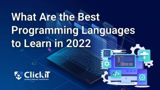 Best Programming Languages - ClickIT
