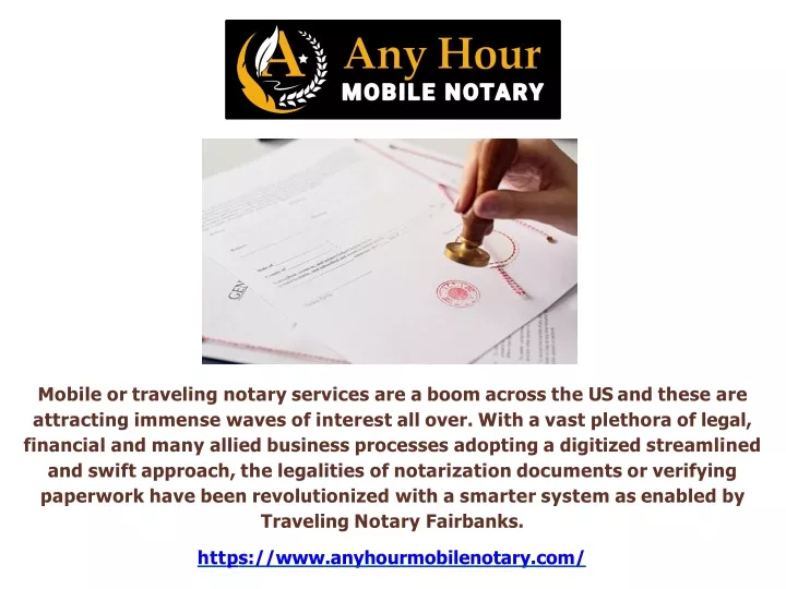 mobile or traveling notary services are a boom