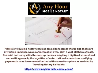 Any Hour Mobile Notary