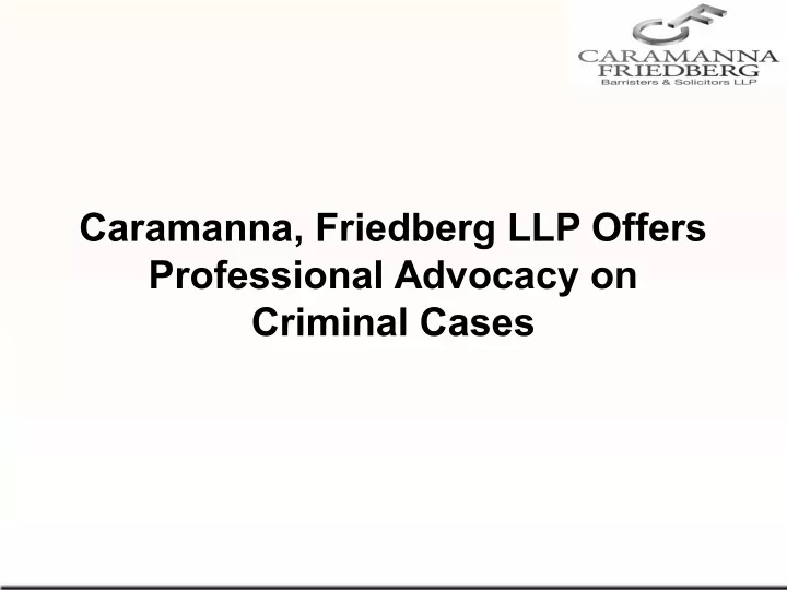 caramanna friedberg llp offers professional