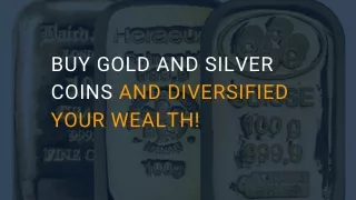Buy Gold and Silver Coins and Diversified Your Wealth!