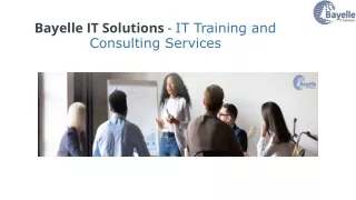 Bayelle IT Solutions - IT Training and Consulting