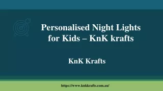 Personalised Night Lights for Kids – KnK krafts