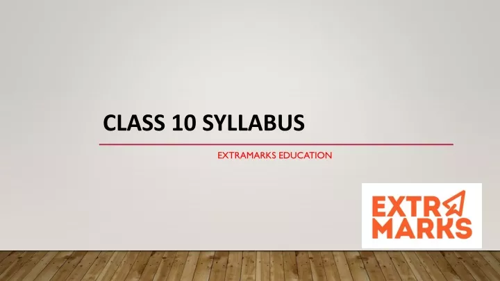 class 10 syllabus