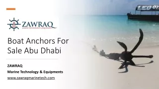 Boat Anchors For Sale Abu Dhabi_