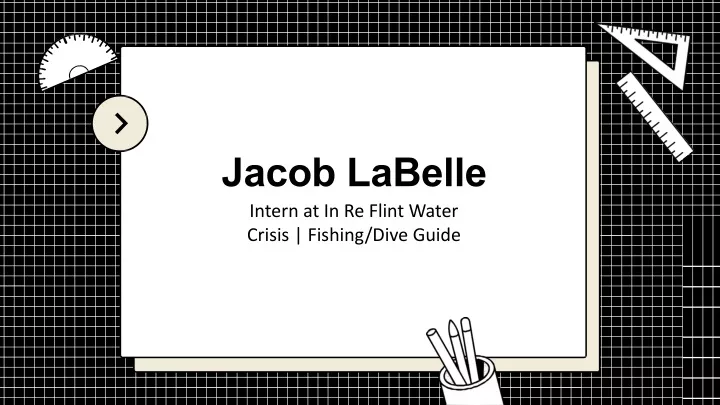 jacob labelle intern at in re flint water crisis