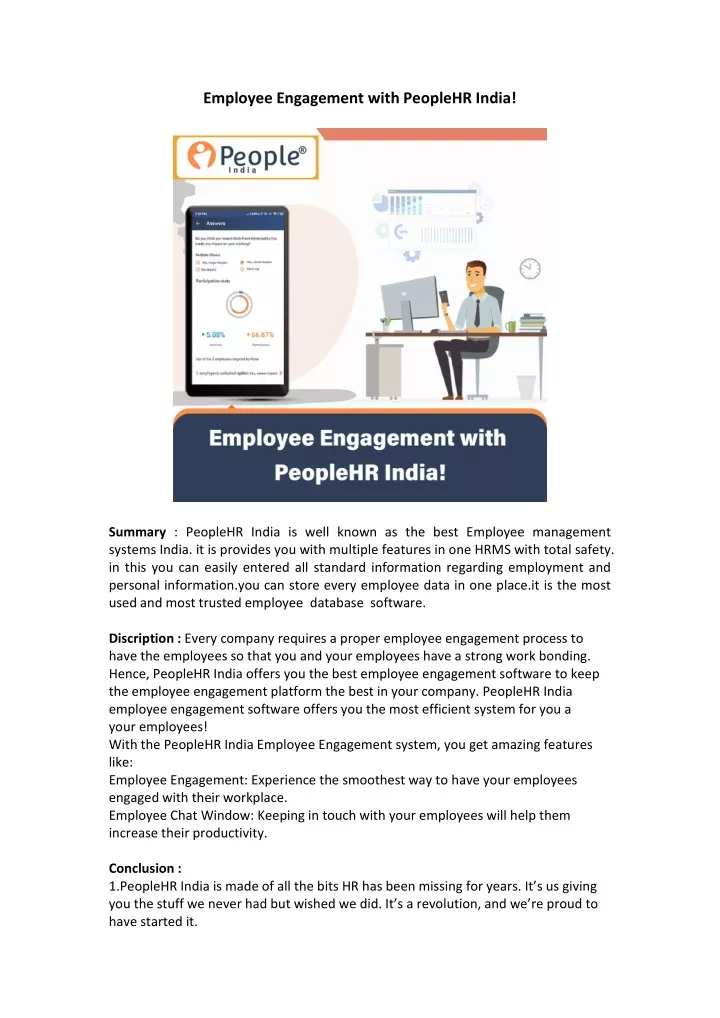 employee engagement with peoplehr india