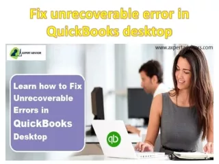 fix unrecoverable error in quickbooks desktop