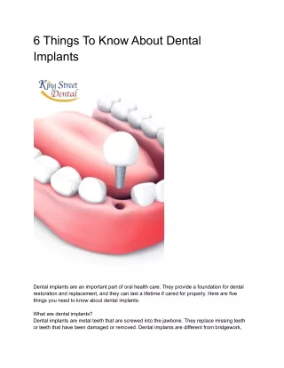 6 Things To Know About Dental Implants (1)