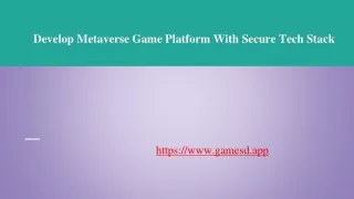 Metaverse Casino Games Development