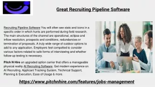 Great Recruiting Pipeline Software