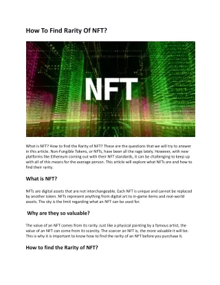 How To Find Rarity Of NFT.docx (1)