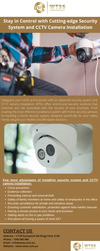 Best security camera installation in Sydney