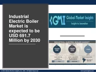 Industrial Electric Boiler Market Trends, Statistics & Growth Forecast 2022- 203