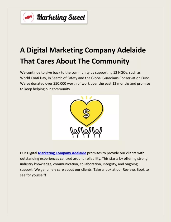 a digital marketing company adelaide that cares