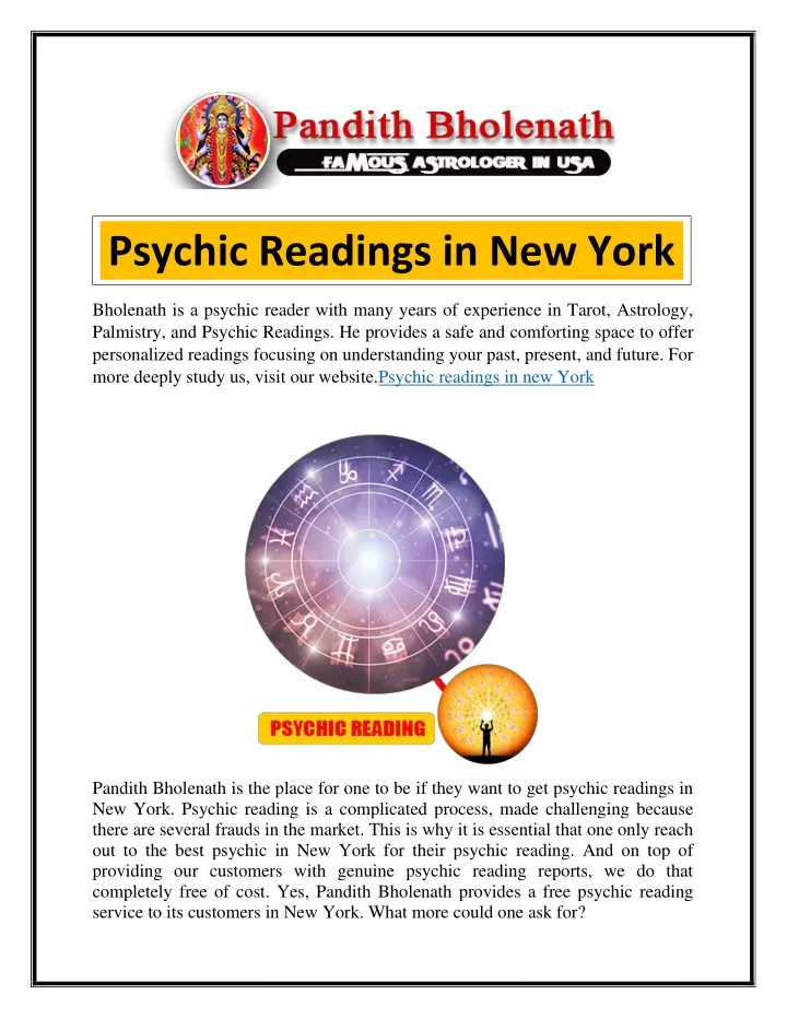 psychic readings in new york