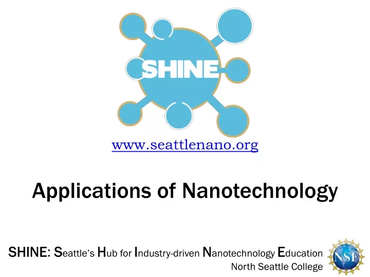 applications of nanotechnology