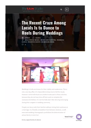 The Recent Craze Among Locals Is to Dance to Reels During Weddings