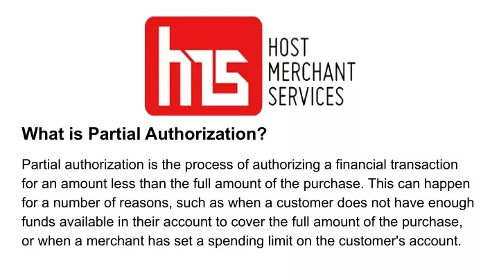 what is partial authorization