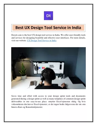 Best UX Design Tool Service in India