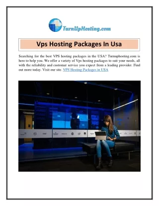 Vps Hosting Packages In Usa  Turnuphosting