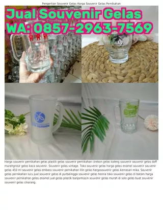 O857•ᒿ963•7569 (WA) Bungkus Souvenir Gelas Souvenir Gelas Di Yogyakarta