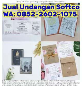 Ô85ᒿ·ᒿᏮÔᒿ·IÔᜪ5 (WA) Kertas Untuk Soft Cover Undangan Softcover Murah