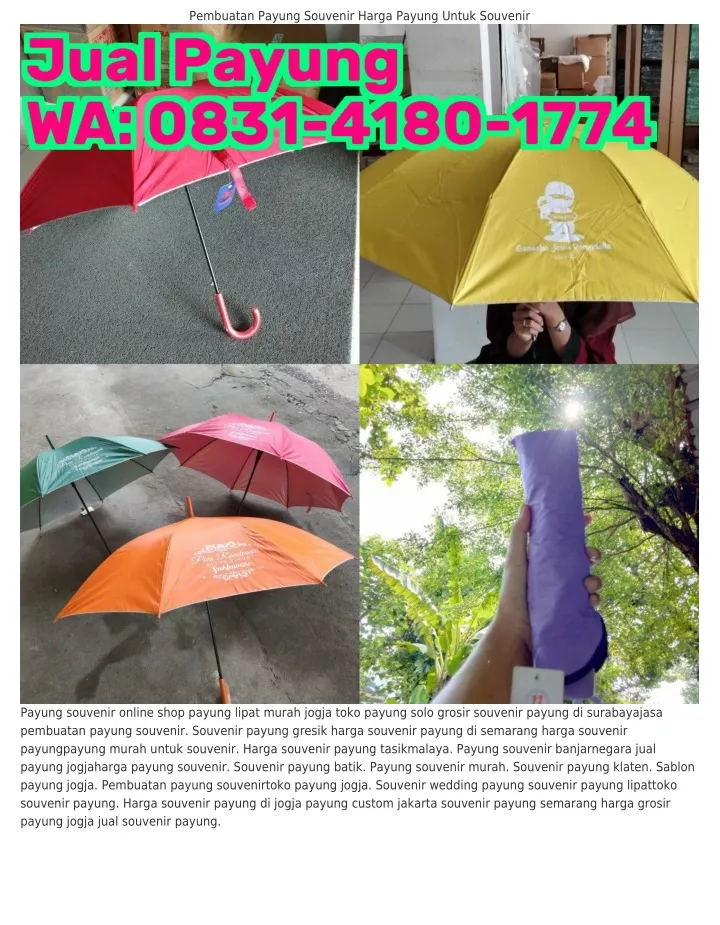 pembuatan payung souvenir harga payung untuk