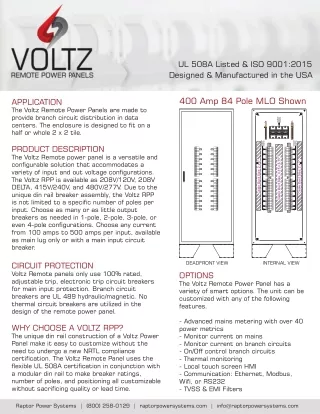 ul 508a listed iso 9001 2015