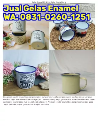 Ô8З1-ÔᒿϬÔ-1ᒿ51 (WA) Cangkir Kopi Keramik Jadul Beli Gelas Enamel Murah