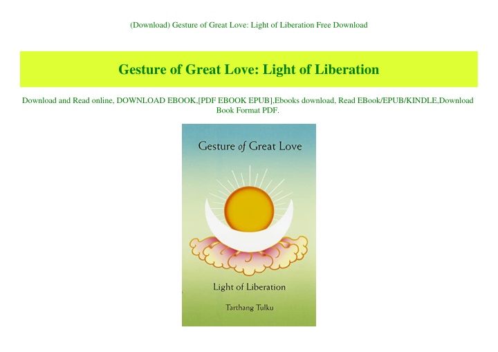 download gesture of great love light
