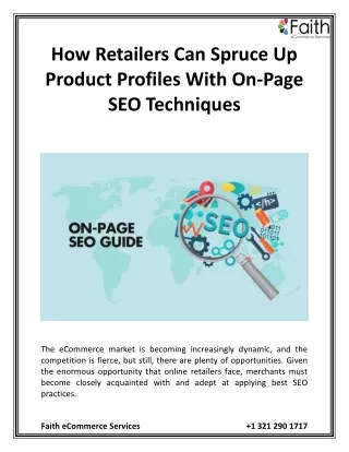how retailers can spruce up product profiles with