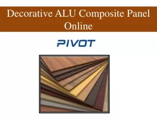 Decorative ALU Composite Panel Online