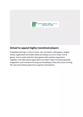 aimed to appeal highly monetised players