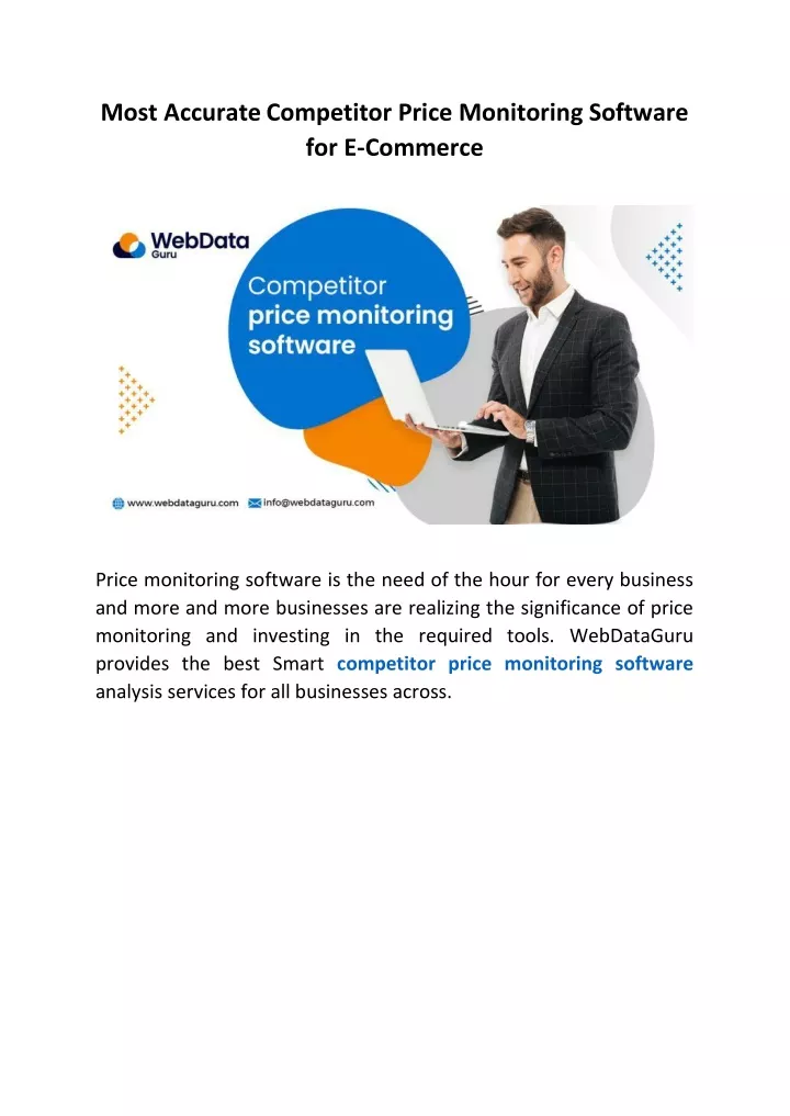 most accurate competitor price monitoring