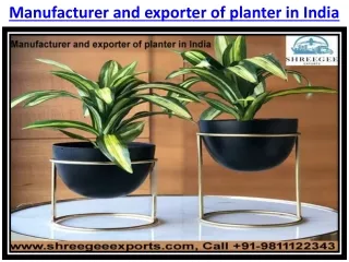 Manufacturer And Exporter Of Planter in India- Shreegee