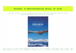 PDF) Erased A Heartbreaking Story of Love [KINDLE EBOOK EPUB]