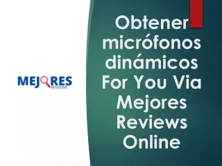 Obtener micrófonos dinámicos For You Via Mejores Reviews Online