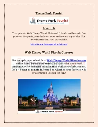 Disney World Ride Closures