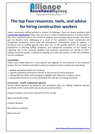the top four resources tools and advice